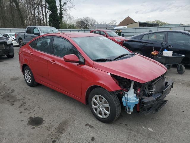  HYUNDAI ACCENT 2013 Czerwony