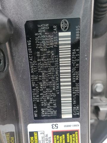 2021 TOYOTA CAMRY XSE