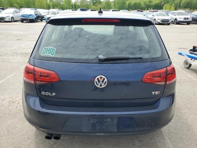 Hatchbacks VOLKSWAGEN GOLF 2015 Granatowy