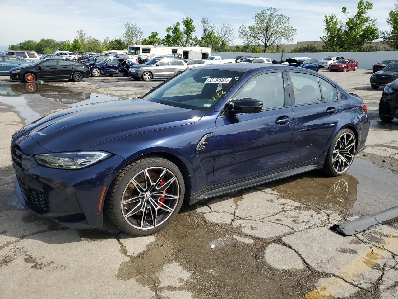 2022 Bmw M3 Competition за продажба в Bridgeton, MO - Mechanical