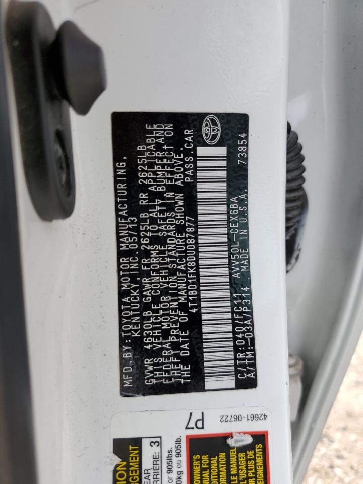 4T1BD1FK8DU087877 2013 Toyota Camry Hybrid