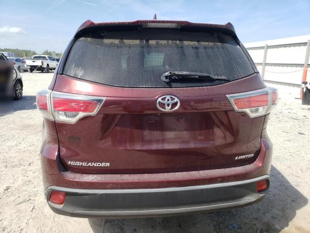  TOYOTA HIGHLANDER 2015 Бургунди