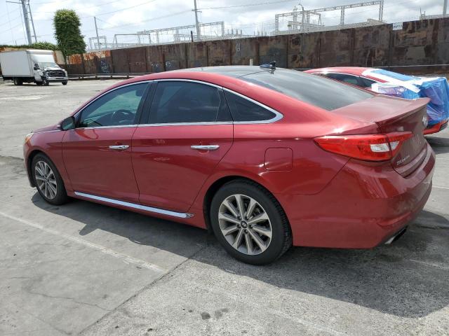  HYUNDAI SONATA 2016 Красный