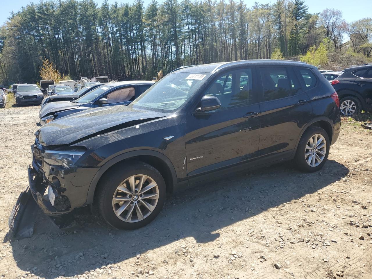 2015 Bmw X3 Xdrive28I იყიდება North Billerica-ში, MA - Front End