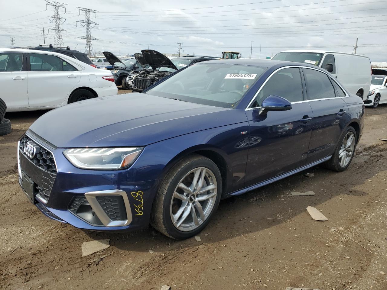 2020 Audi A4 Premium Plus продається в Elgin, IL - Side