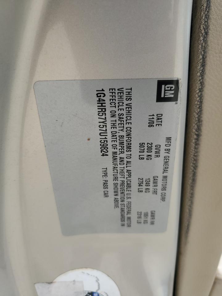 2007 Buick Lucerne Cxl VIN: 1G4HR57Y57U159824 Lot: 53459085