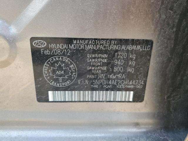 2012 HYUNDAI ELANTRA GLS