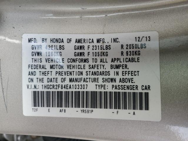 2014 HONDA ACCORD EXL  