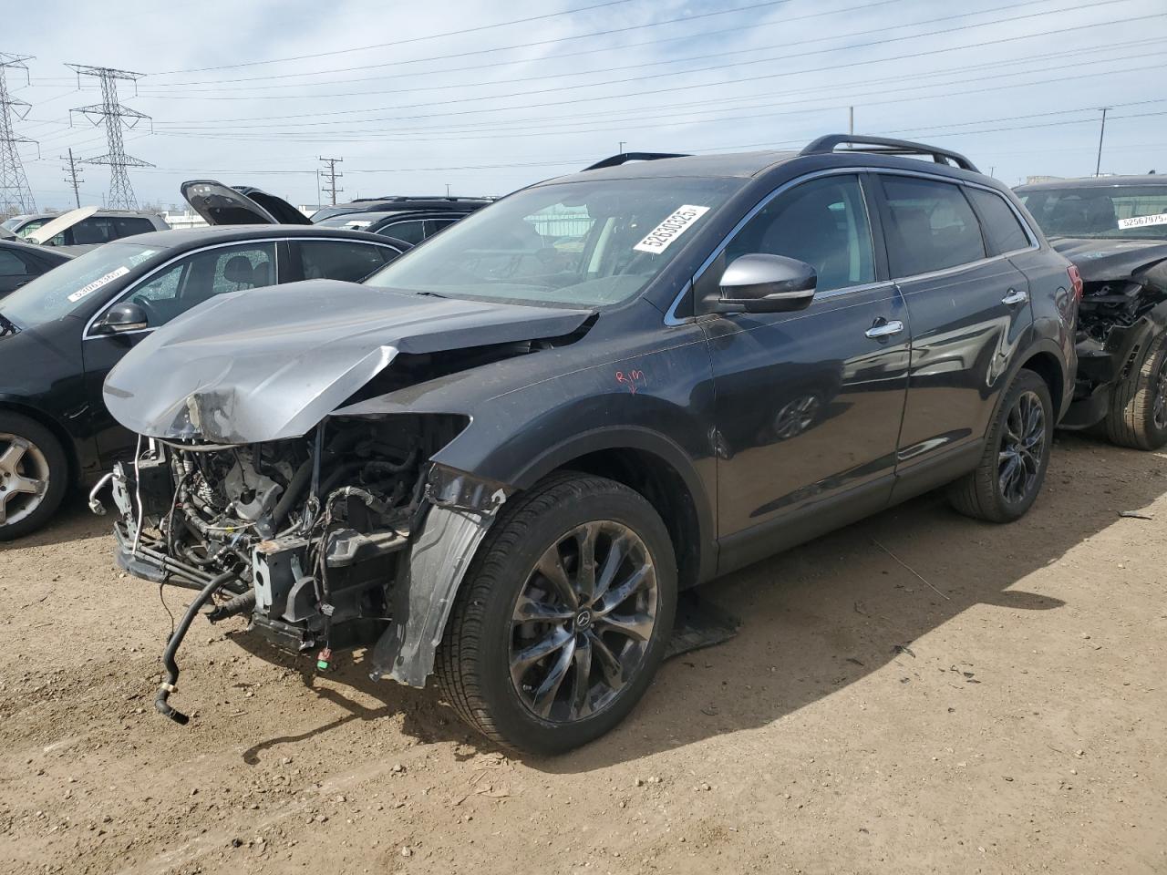 2015 Mazda Cx-9 Grand Touring na sprzedaż w Elgin, IL - Front End