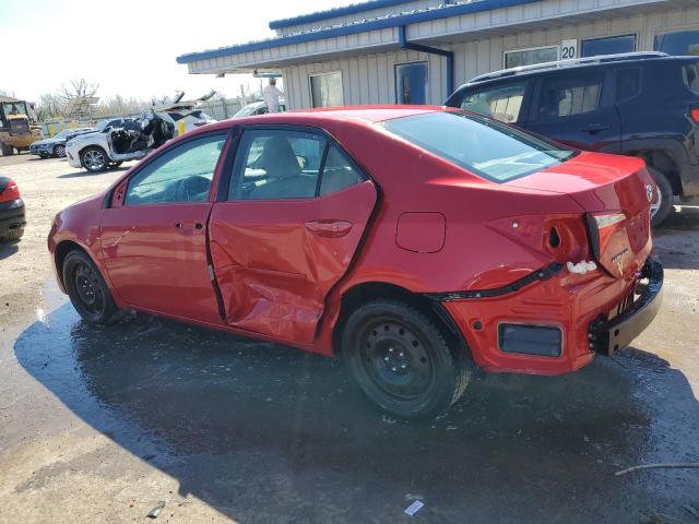  TOYOTA COROLLA 2016 Красный