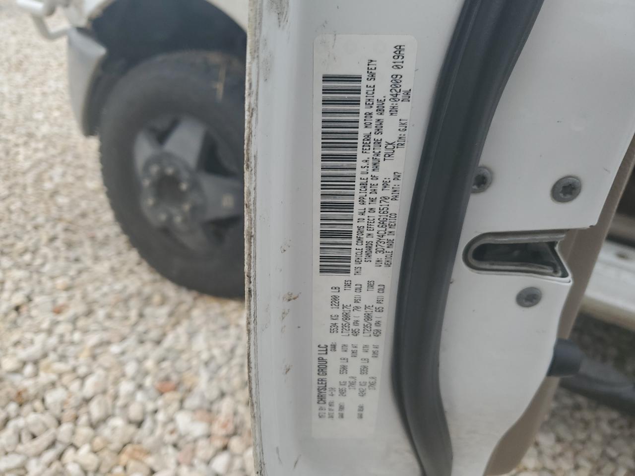 2010 Dodge Ram 3500 VIN: 3D73Y4CL6AG165170 Lot: 51653895