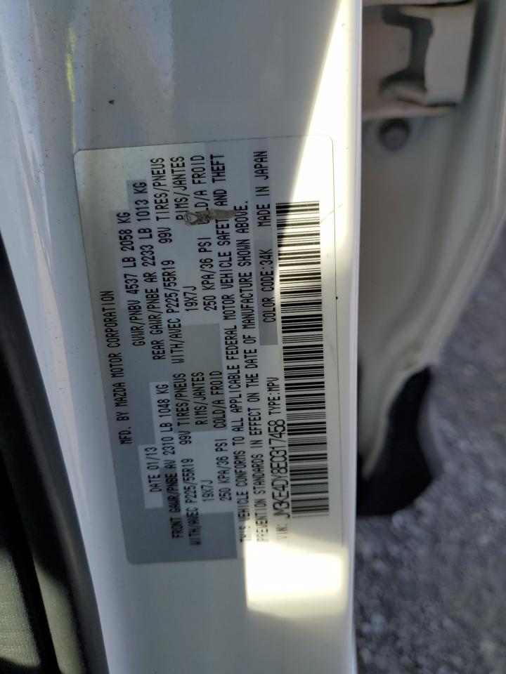 2014 Mazda Cx-5 Gt VIN: JM3KE4DY8E0317458 Lot: 54911195