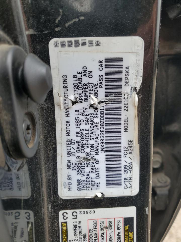 2008 Toyota Corolla Ce VIN: 1NXBR32E38Z008117 Lot: 54738345