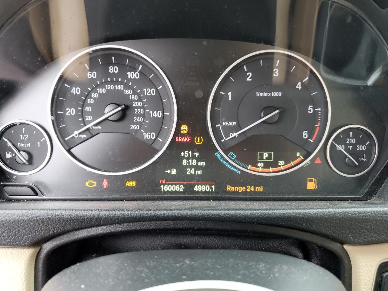 2014 BMW 328 D xDrive VIN: WBA3D5C5XEKX95184 Lot: 53829225