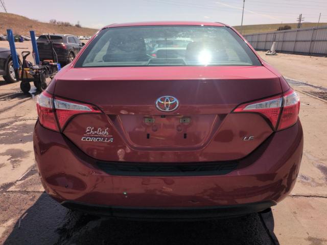  TOYOTA COROLLA 2015 Czerwony