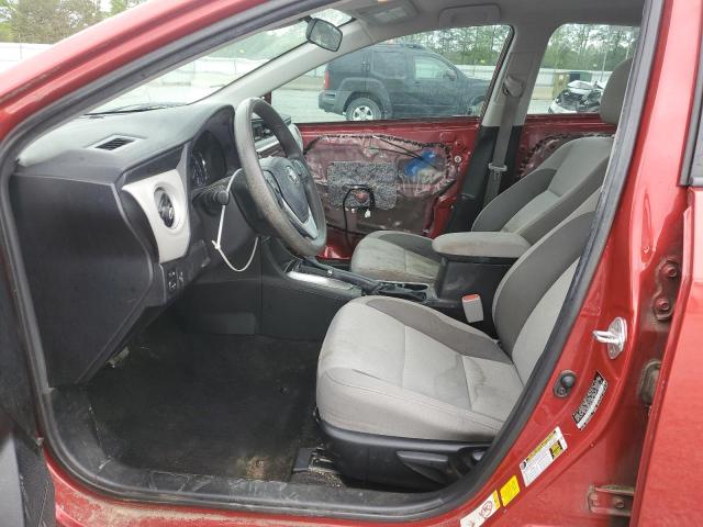  TOYOTA COROLLA 2018 Czerwony