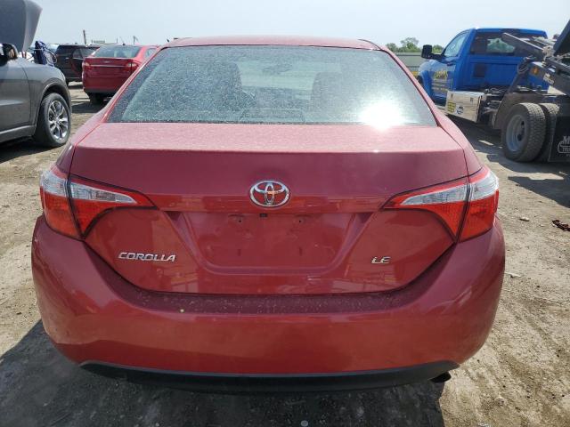 Sedans TOYOTA COROLLA 2016 Burgundy