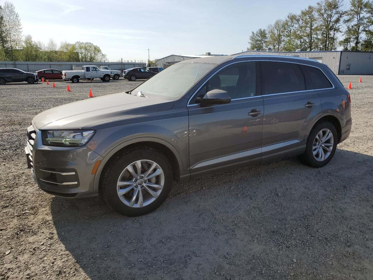 2018 Audi Q7 Premium Plus na sprzedaż w Arlington, WA - Burn - Engine