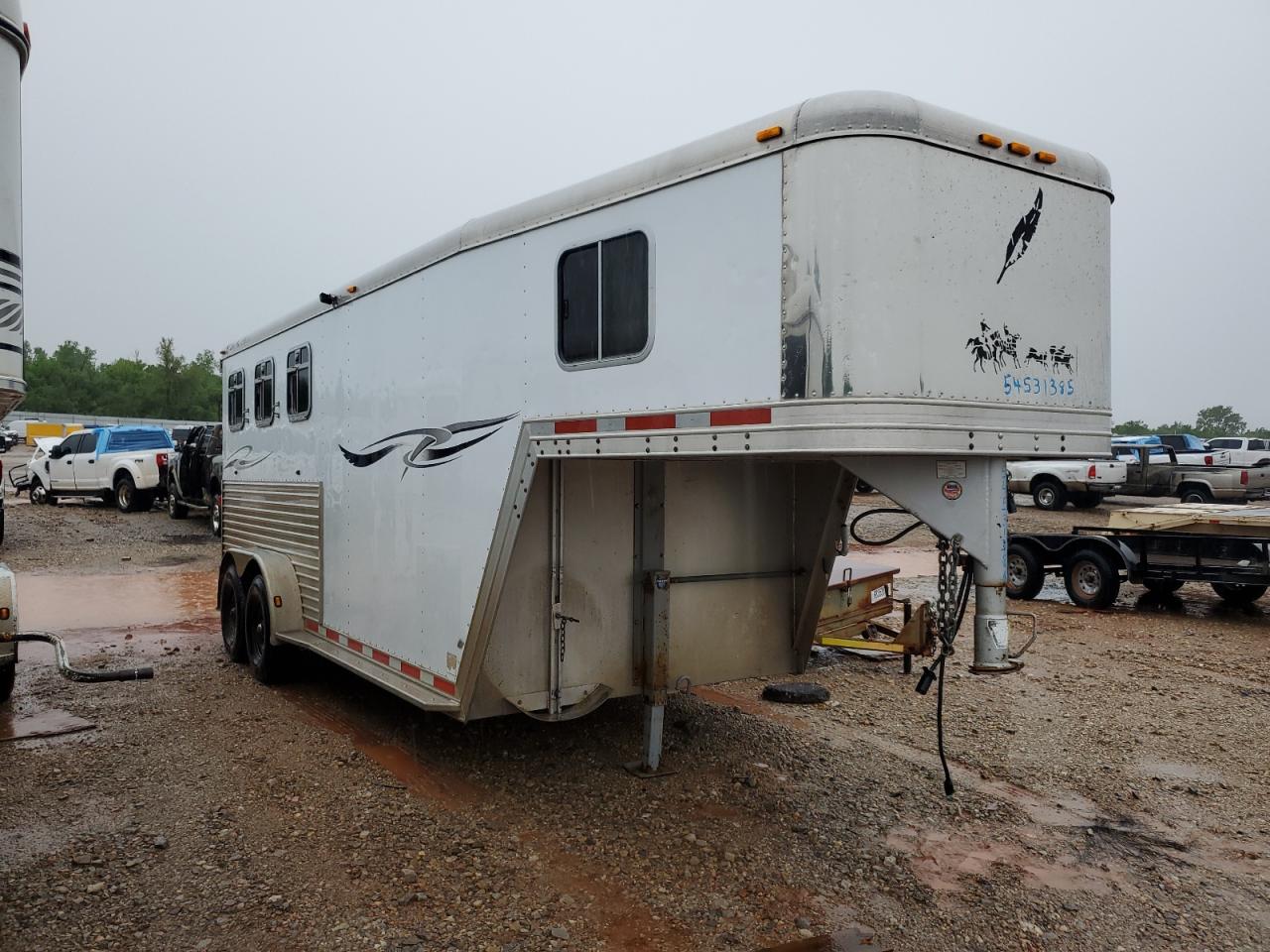 2003 Featherlite Horse Trai zu verkaufen in Oklahoma City, OK - Hail