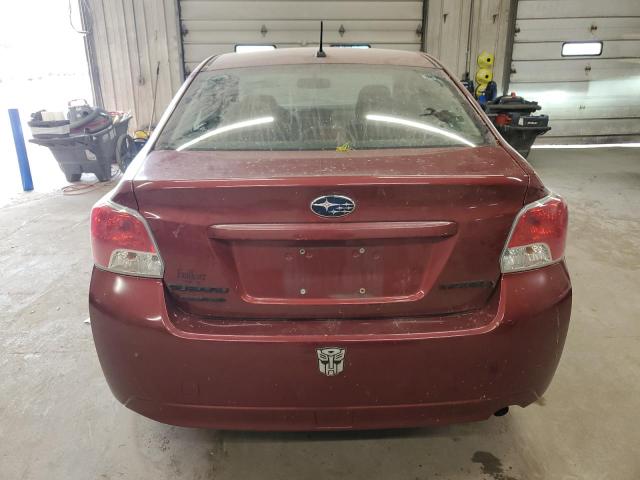  SUBARU IMPREZA 2014 Czerwony