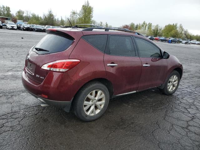  NISSAN MURANO 2012 Czerwony