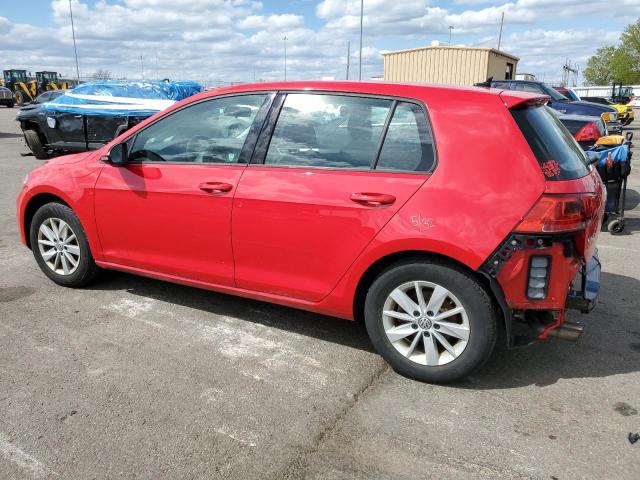  VOLKSWAGEN GOLF 2017 Czerwony