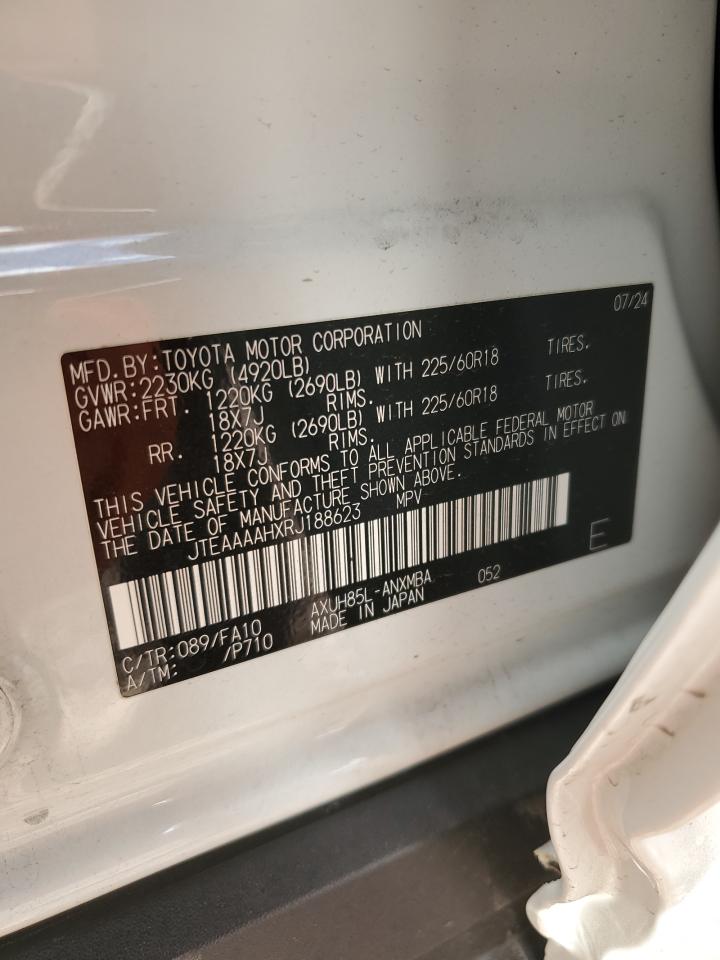 2024 Toyota Venza Le VIN: JTEAAAAHXRJ188623 Lot: 53720525