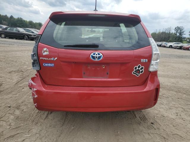  TOYOTA PRIUS 2012 Czerwony