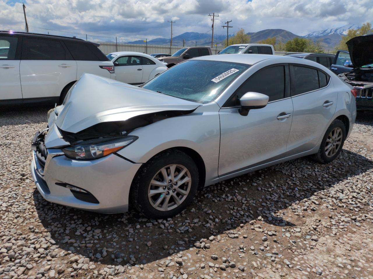 2017 MAZDA 3 SILVER VIN: 3MZBN1U74HM144003