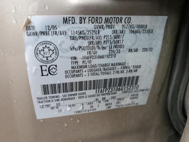 2006 FORD FIVE HUNDRED SE