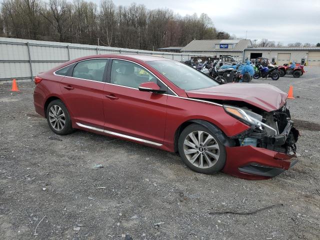  HYUNDAI SONATA 2015 Red