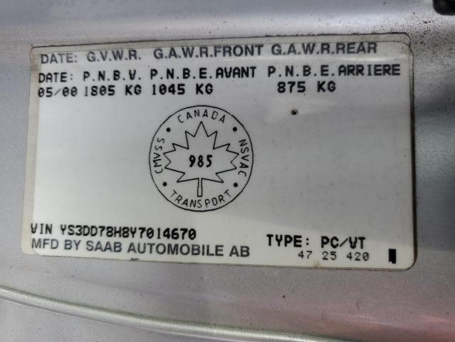 2000 SAAB 9-3 