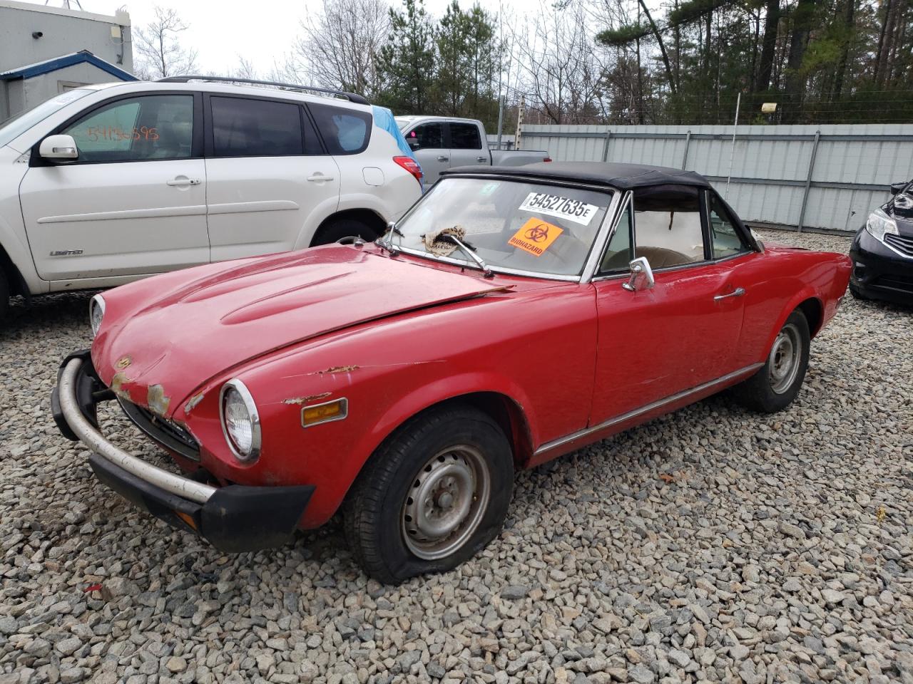 1977 Fiat 124 Spider за продажба в Lyman, ME - Biohazard/Chemical