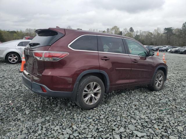  TOYOTA HIGHLANDER 2015 Burgundy