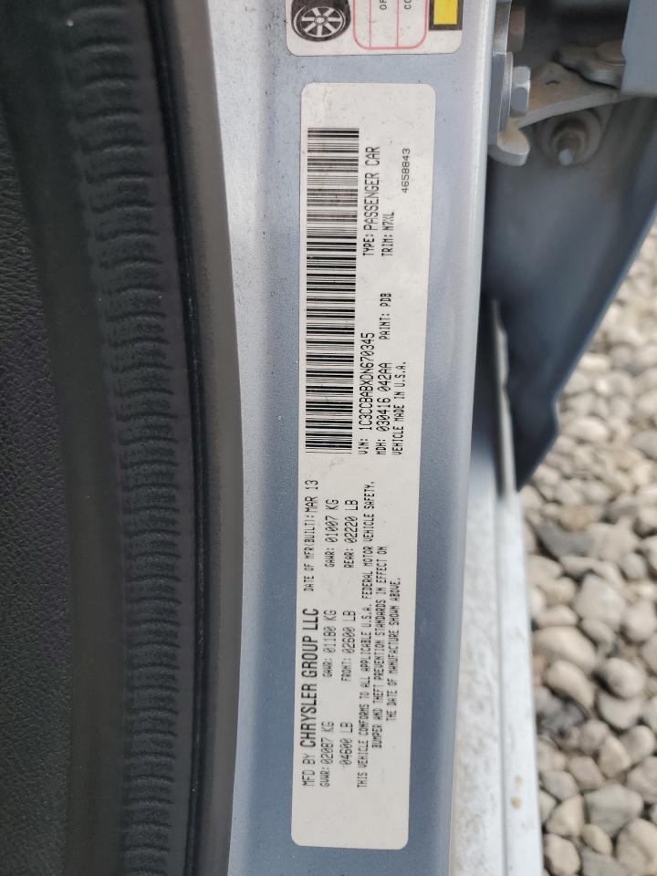 2013 Chrysler 200 Lx VIN: 1C3CCBABXDN670345 Lot: 53720885