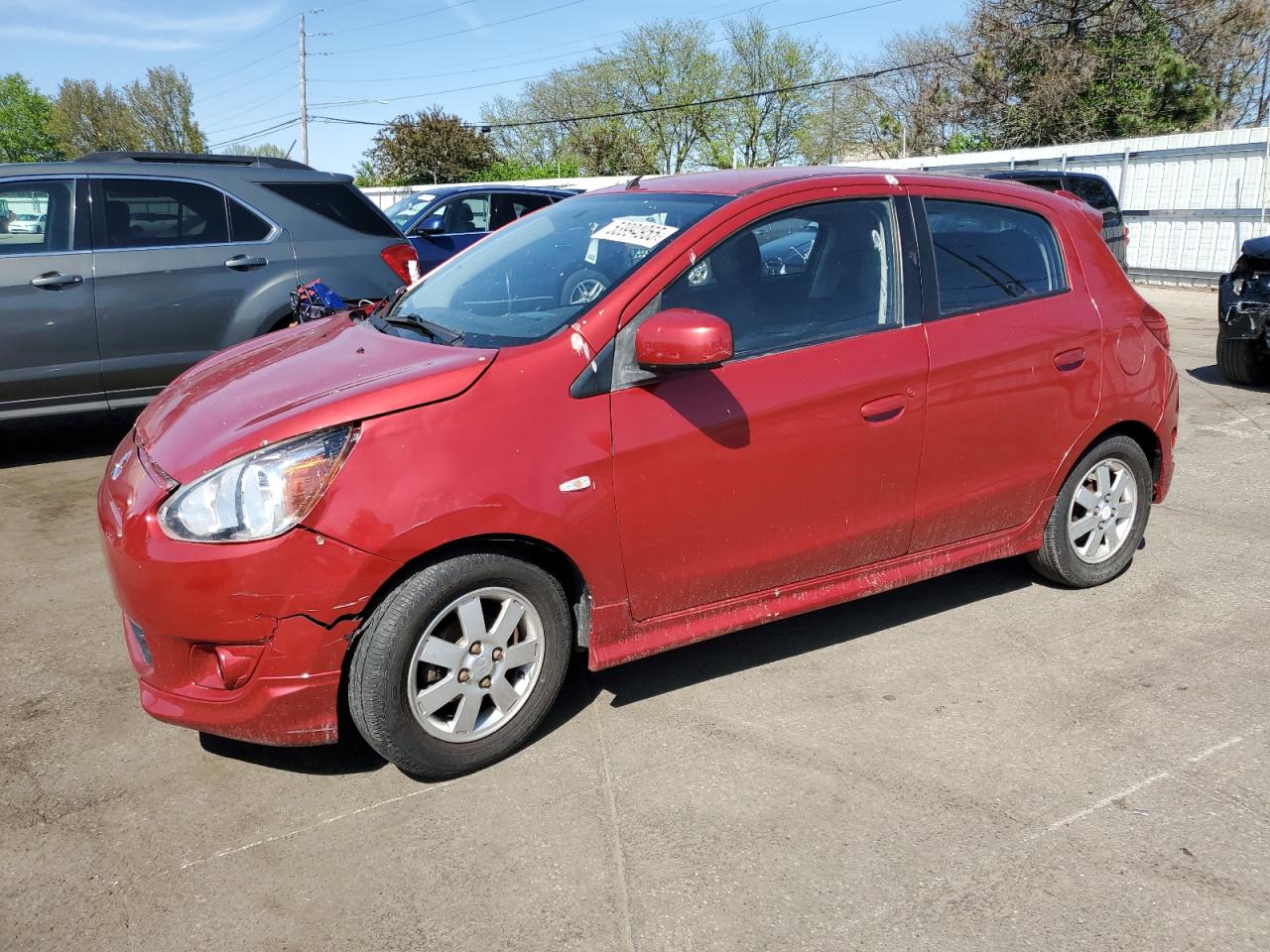 2014 Mitsubishi Mirage Es zu verkaufen in Moraine, OH - Front End
