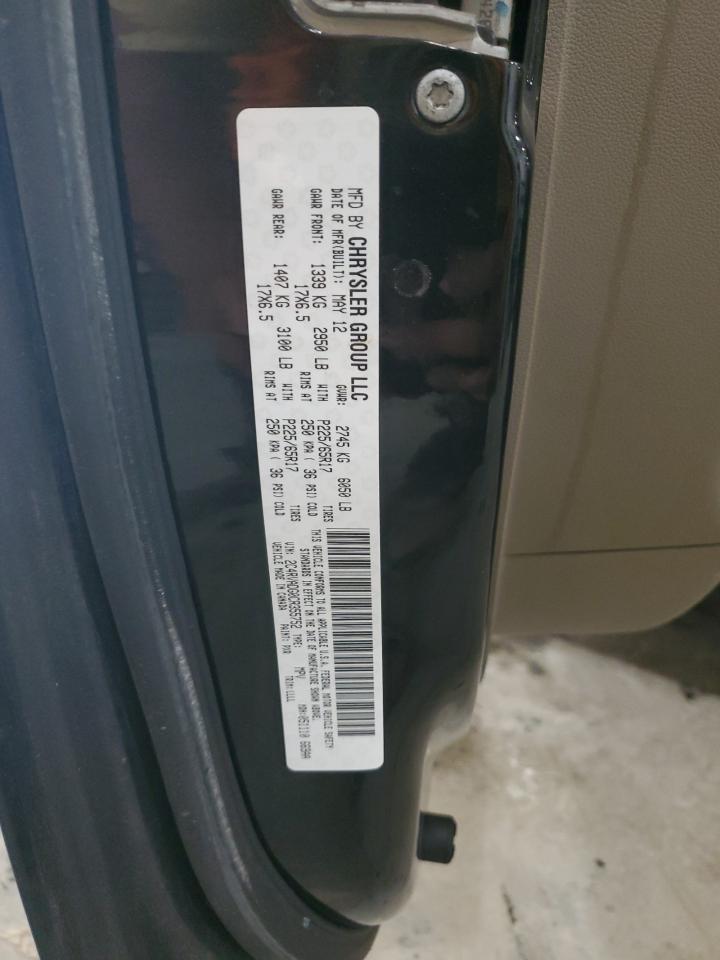 2012 Volkswagen Routan Sel Premium VIN: 2C4RVADG0CR355752 Lot: 53687155