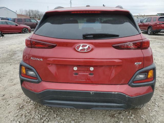  HYUNDAI KONA 2018 Czerwony