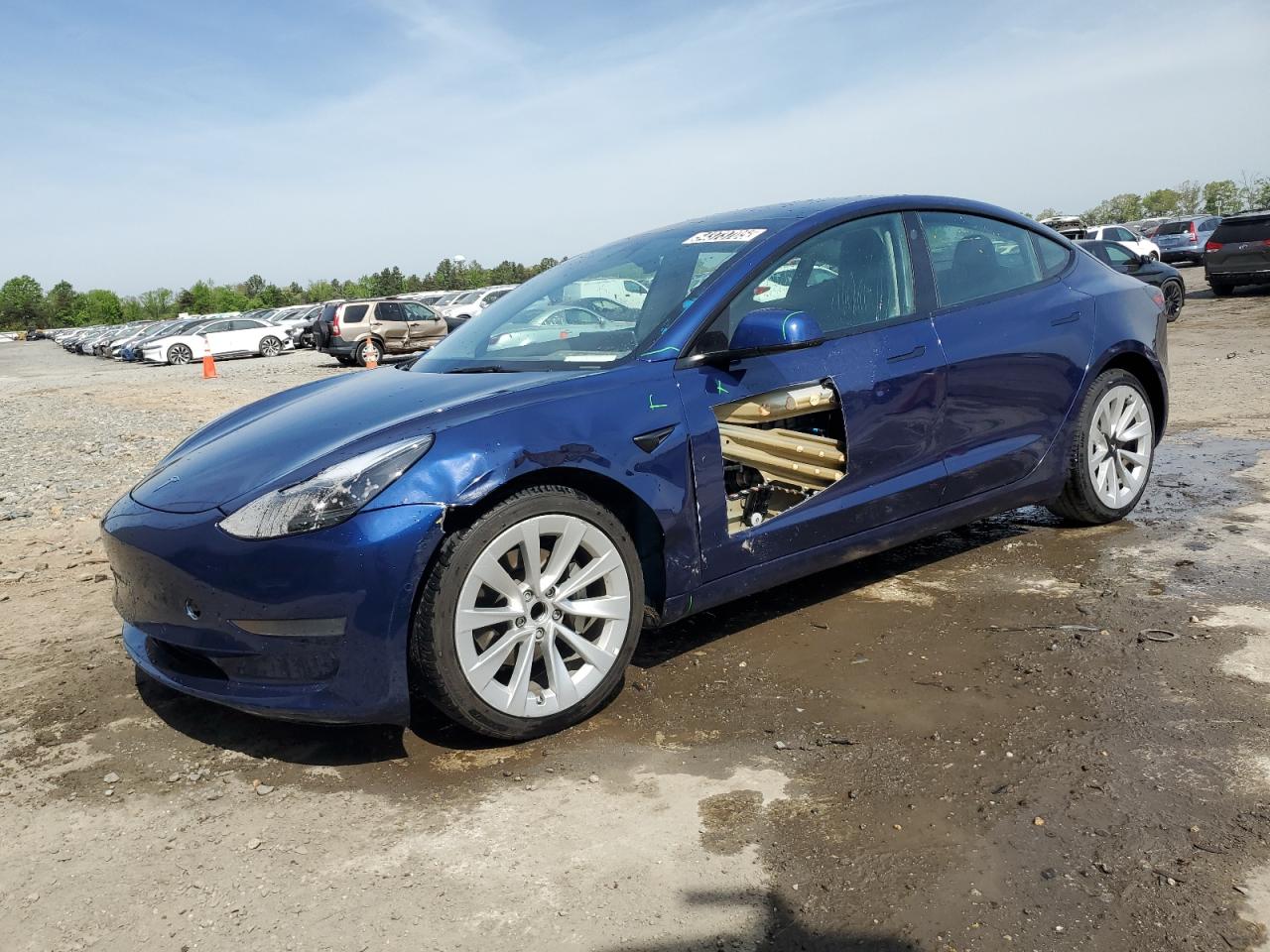 2022 Tesla Model 3 продається в Fredericksburg, VA - Front End