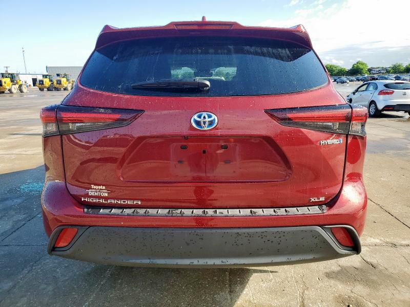  TOYOTA HIGHLANDER 2024 Czerwony