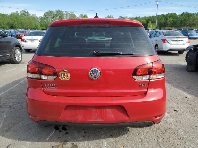  VOLKSWAGEN GOLF 2013 Красный