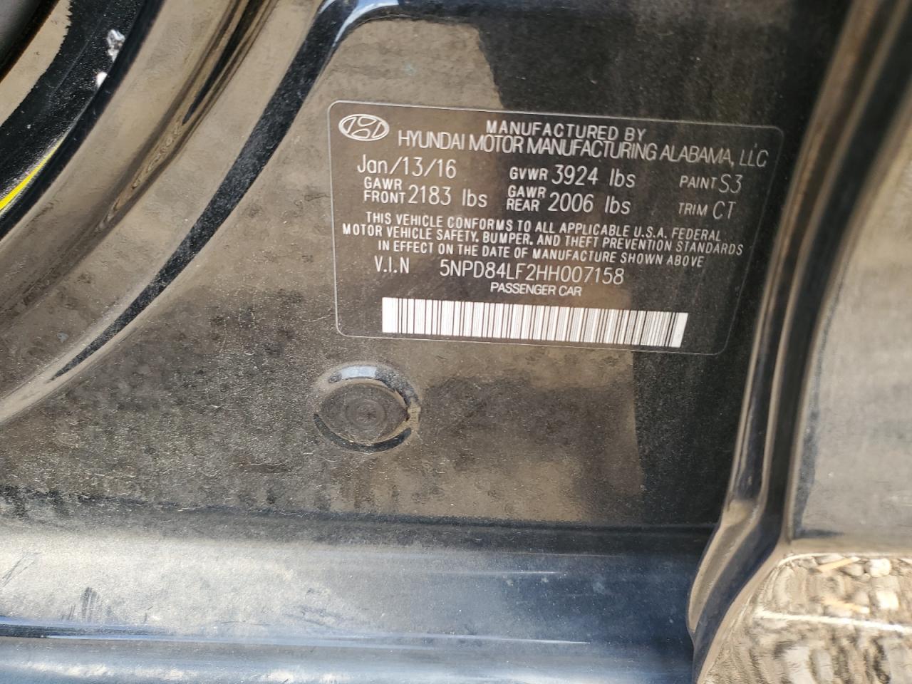 2017 Hyundai Elantra Se VIN: 5NPD84LF2HH007158 Lot: 54316465