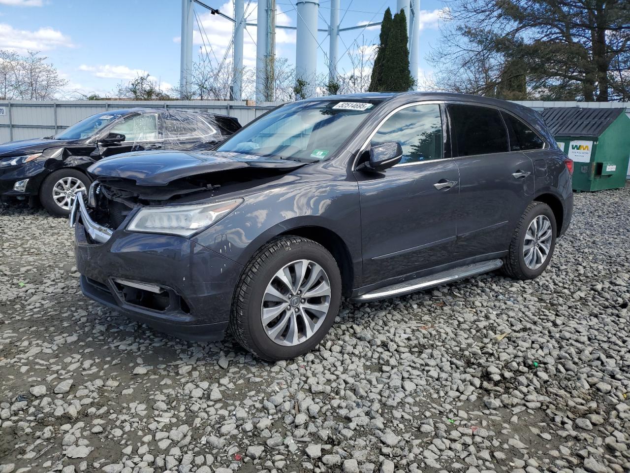 2015 Acura Mdx Technology للبيع في Windsor، NJ - Front End