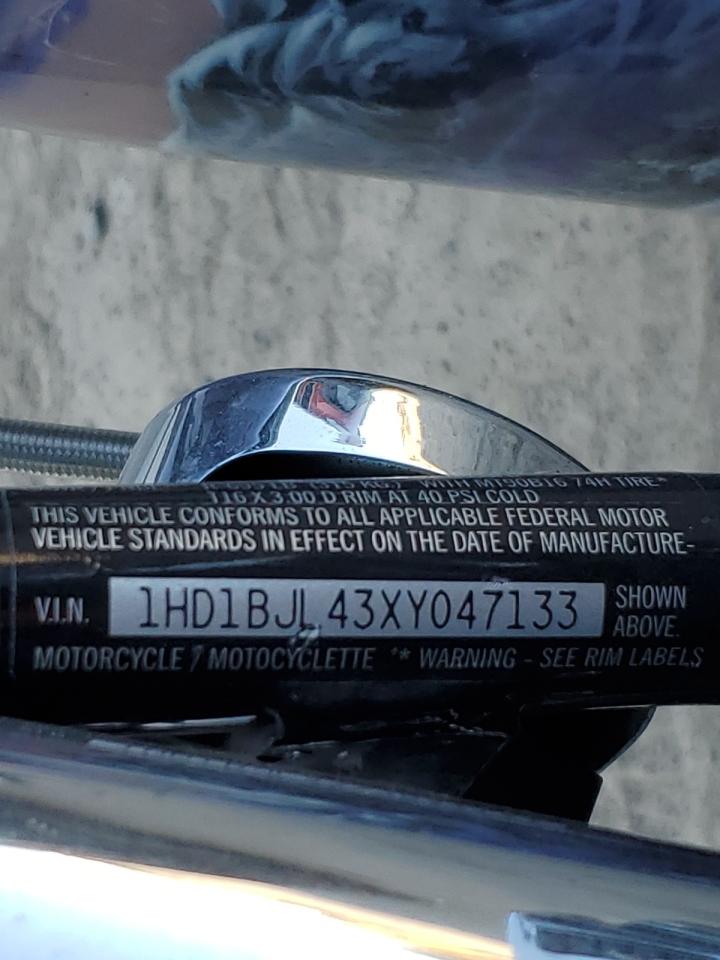 1999 Harley-Davidson Flstc VIN: 1HD1BJL43XY047133 Lot: 64723185