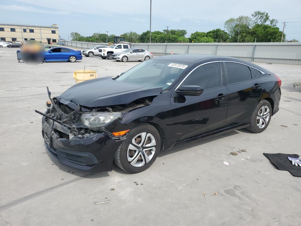 2016 Honda Civic Lx zu verkaufen in Wilmer, TX - Front End