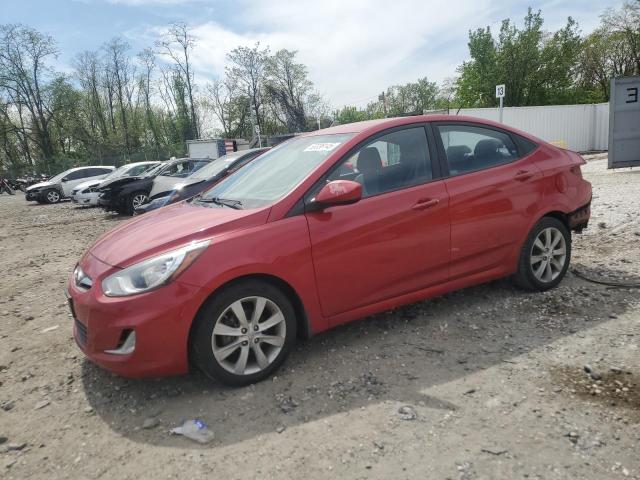  HYUNDAI ACCENT 2012 Czerwony