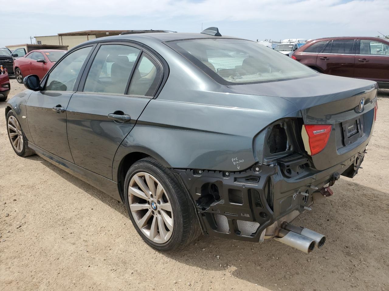 2009 BMW 328 I turquoise null gas WBAPH77579NM27576 photo #3