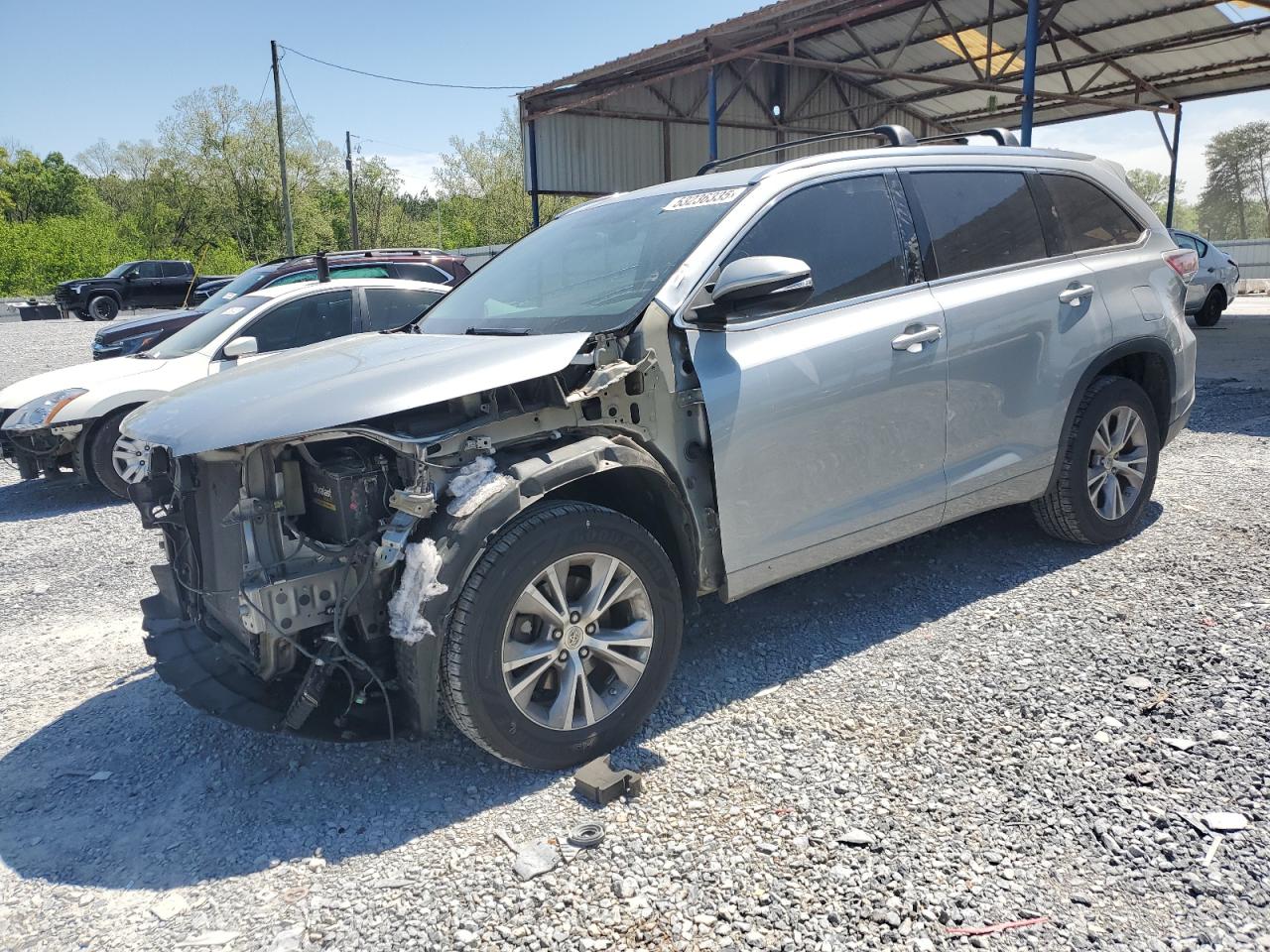 2015 Toyota Highlander Xle en Venta en Cartersville, GA - Front End