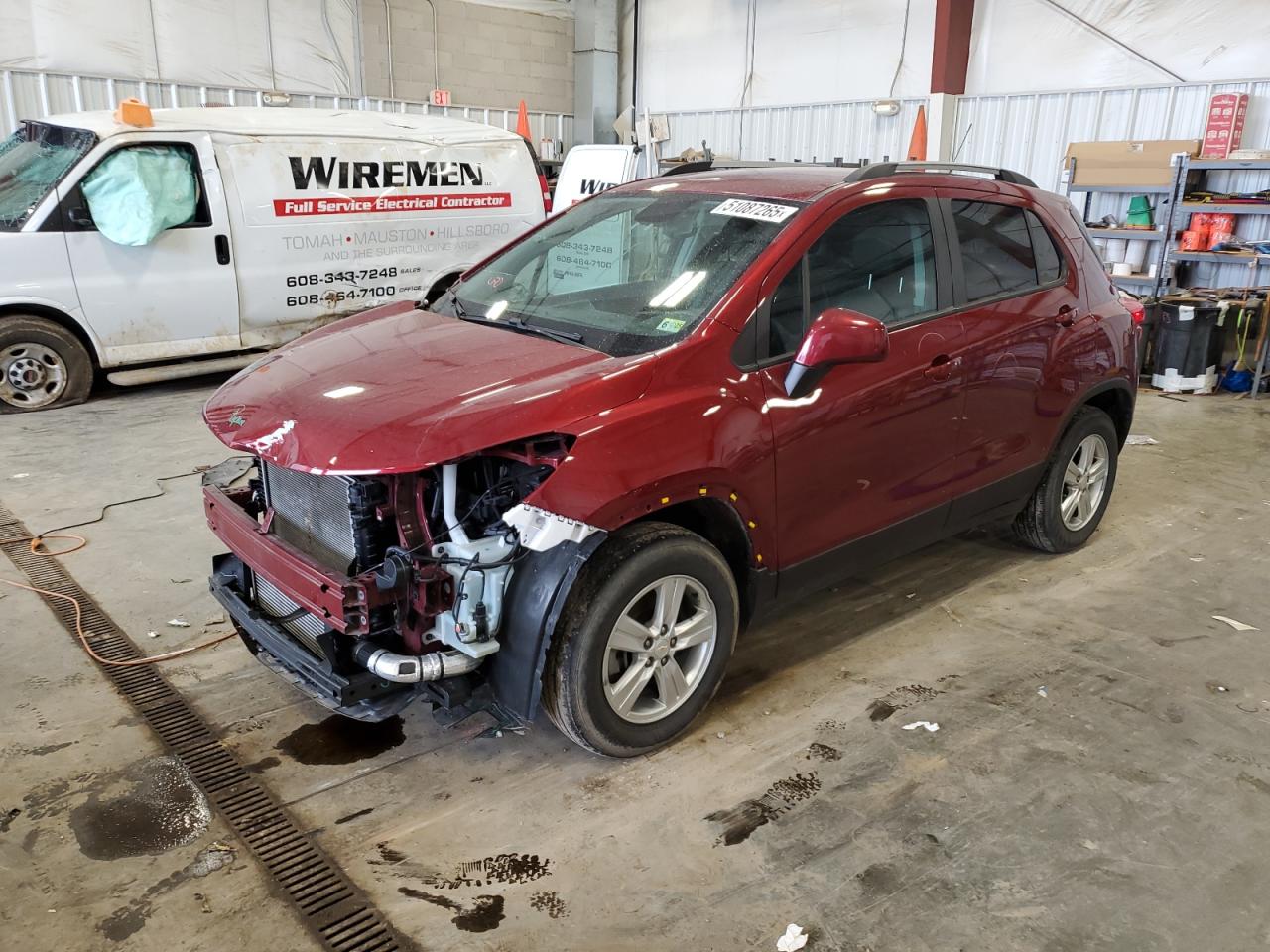 2022 Chevrolet Trax 1Lt en Venta en Mcfarland, WI - Front End