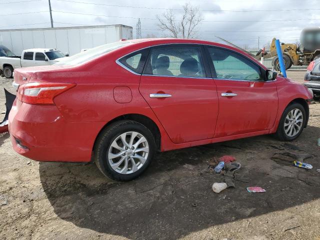  NISSAN SENTRA 2018 Червоний
